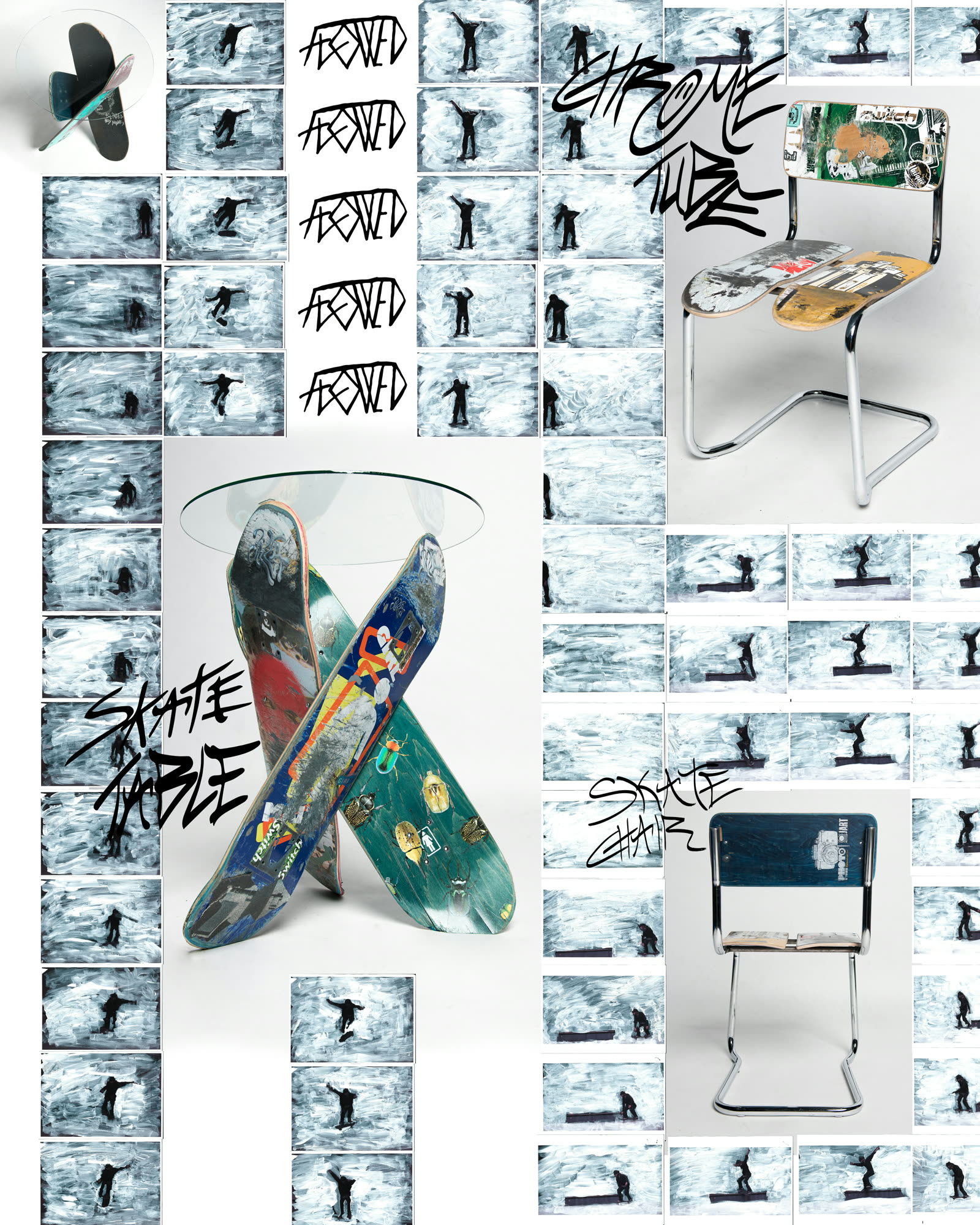 Skate chair, magazine shoot
